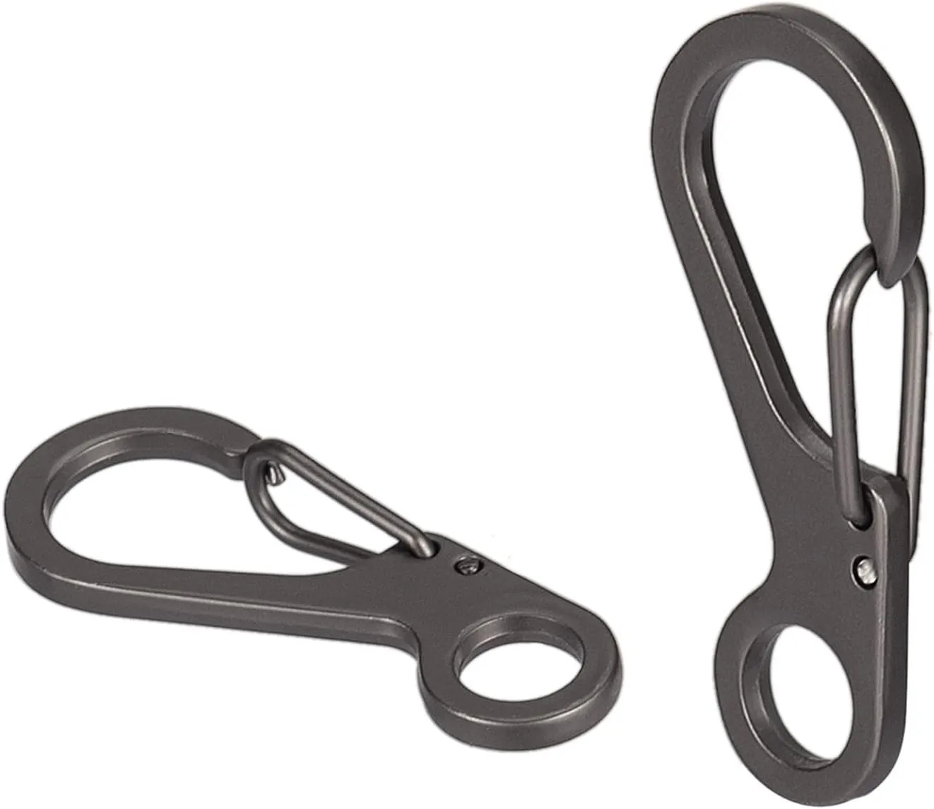 20Pcs Spring Snap Hook Carabiners Clip Spring Hanging Buckle Paracord Snap Hook Camping Bottle Backpack Clasps Keychain
