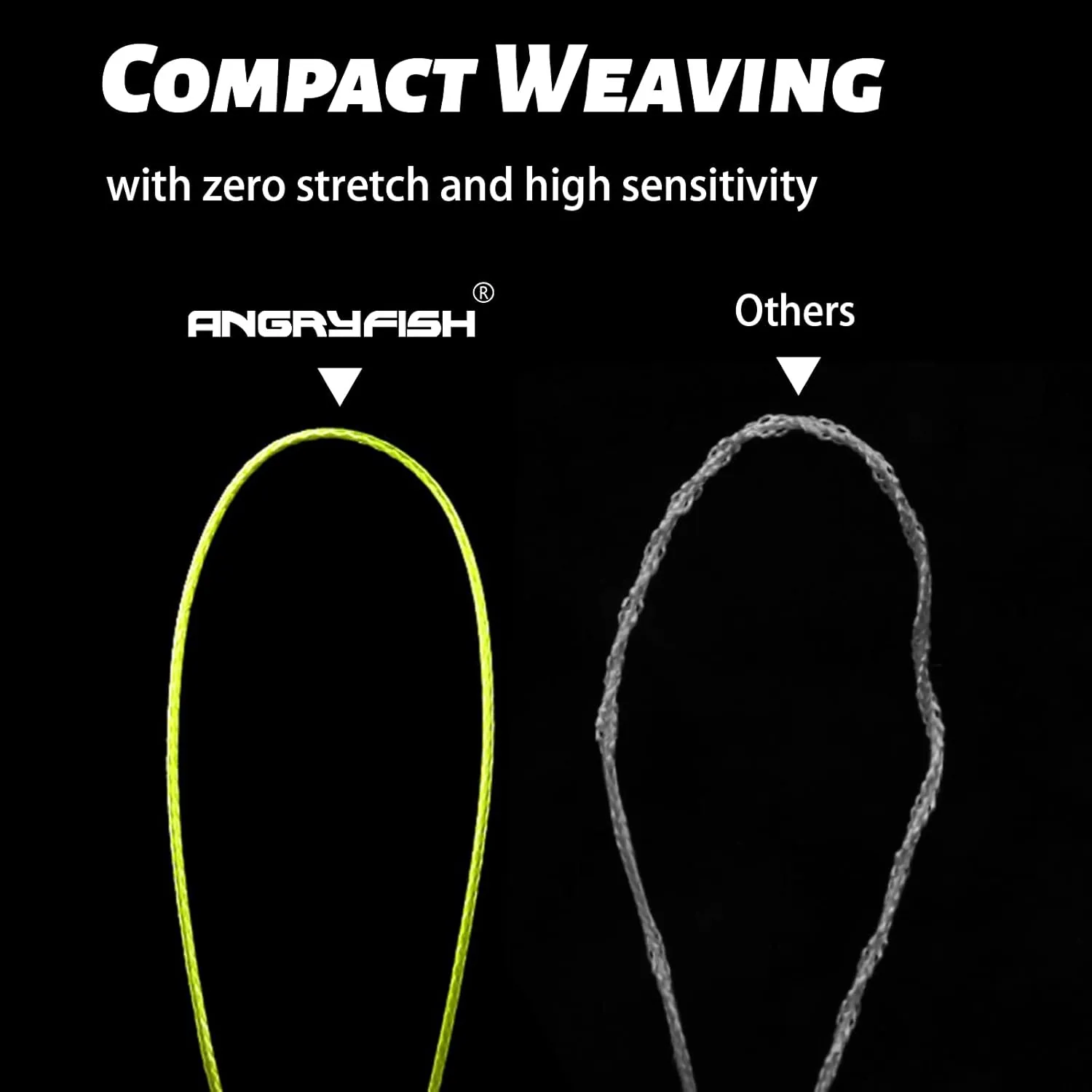 ANGRYFISH Diominate PE 4 & 8 Strands Braided Fishing LineAbrasion Resistant SuperlineZero StretchExcellent Tensile SmoothHigh Value(5LB-200LB)