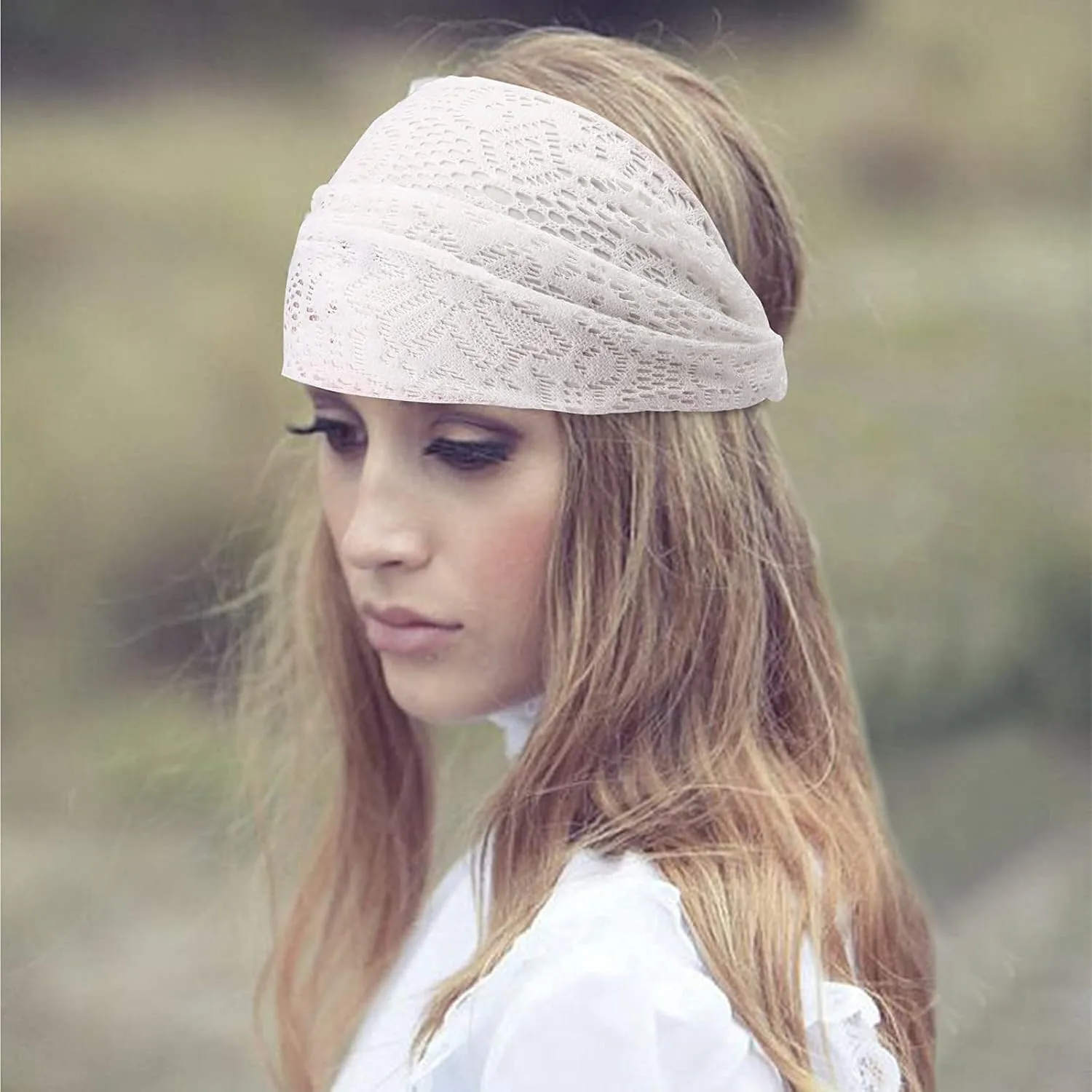 DRESHOW 8 Pack Headbands for Women Yoga Knotted Headbands Elastic Criss Cross Hair Accessories Sports Head Wrap Non Slip