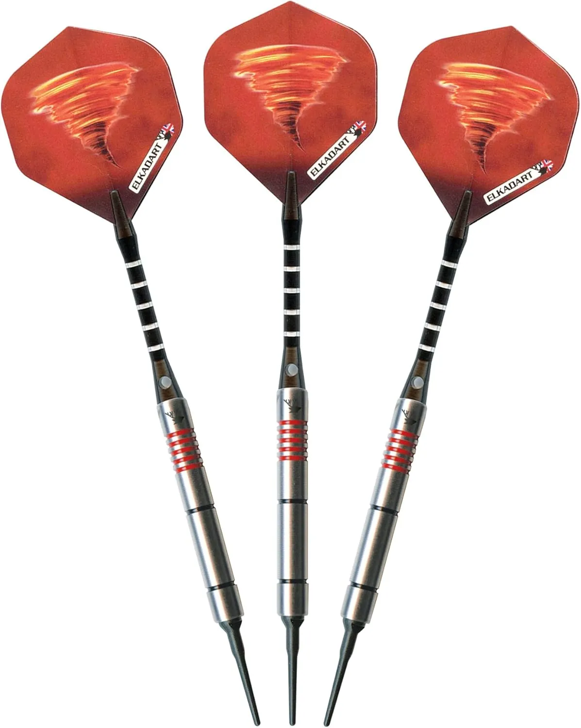 Elkadart Tornado 90% Tungsten Soft Tip Darts with Storage/Travel Case