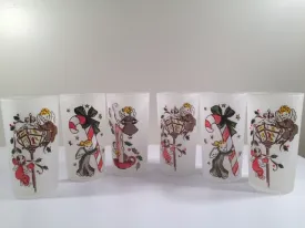 Federal Glass - Gay Fad Design - Angels Preparing for Christmas (Set of 6)
