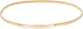 GRACE KARIN Women Skinny Metal Cinch Belt Gold Waistband Elastic Waist Belt CL633