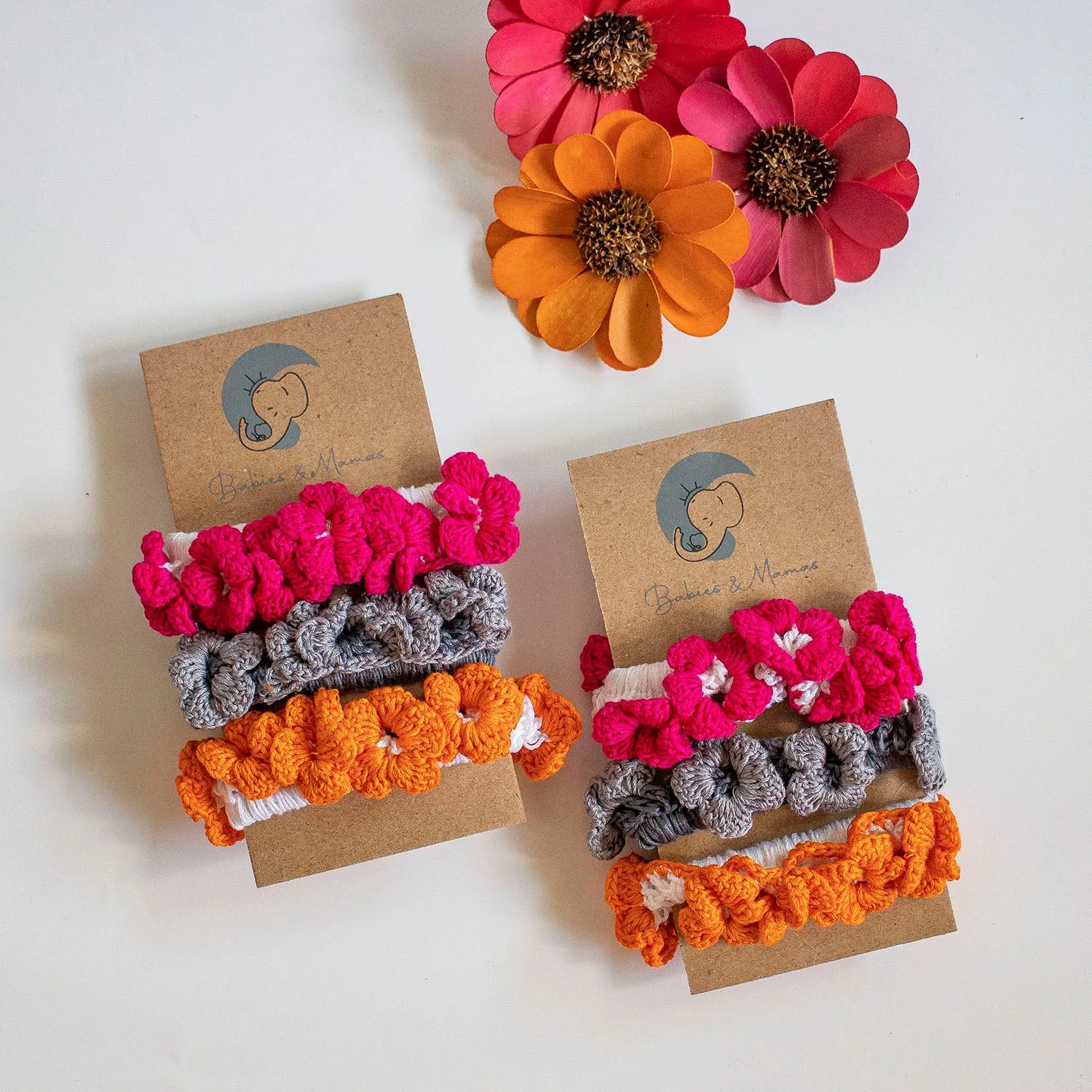 Handmade Crochet Scrunchies
