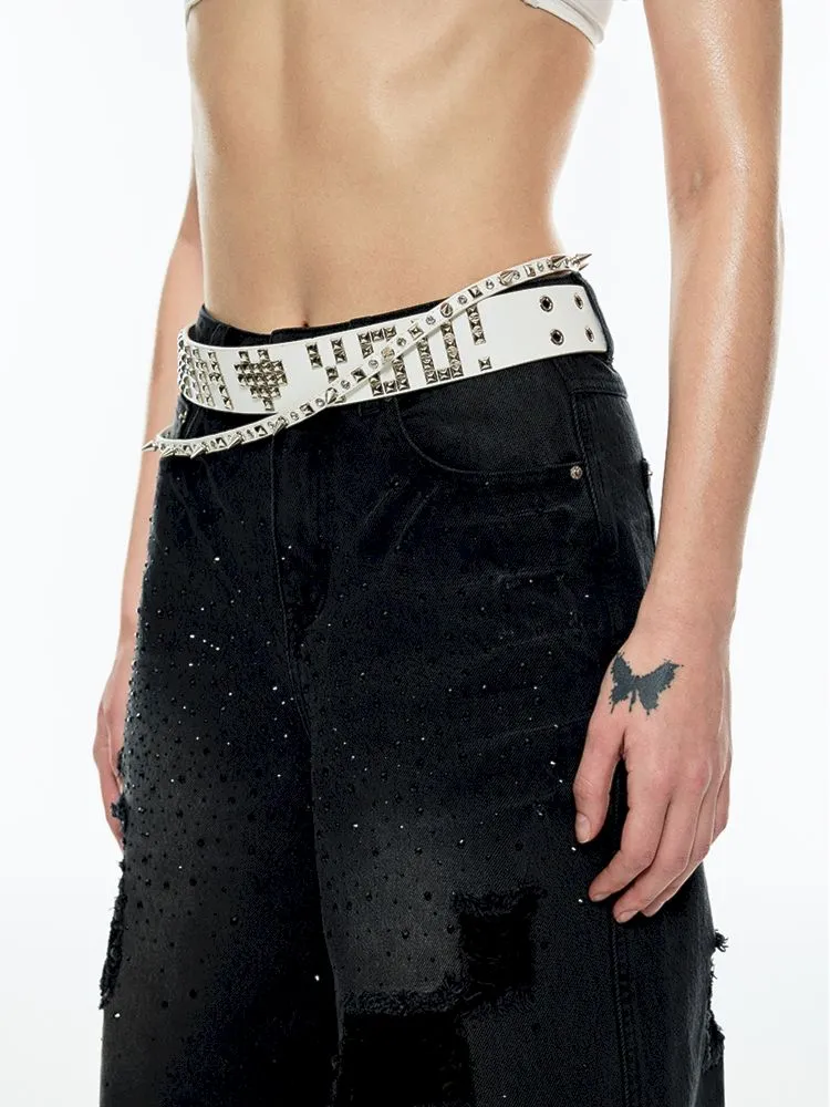 Heavy Duty Studded Punk Style Belt【s0000006304】
