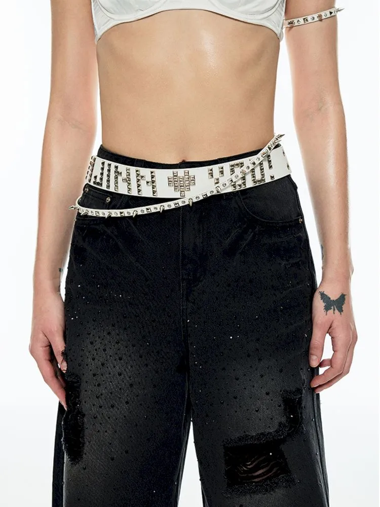 Heavy Duty Studded Punk Style Belt【s0000006304】