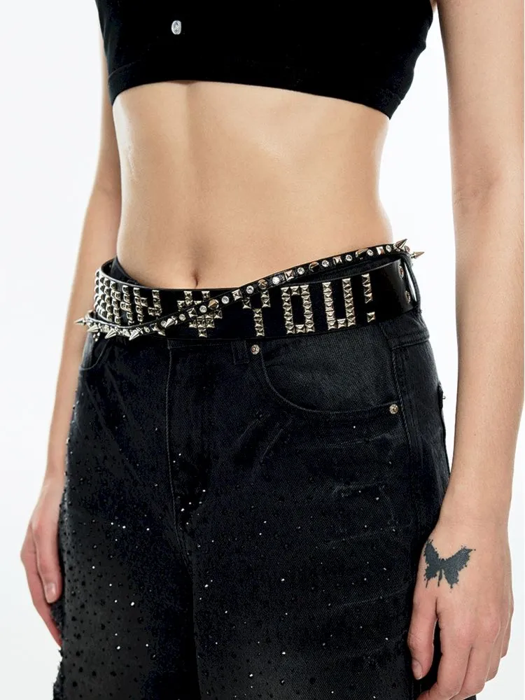 Heavy Duty Studded Punk Style Belt【s0000006304】