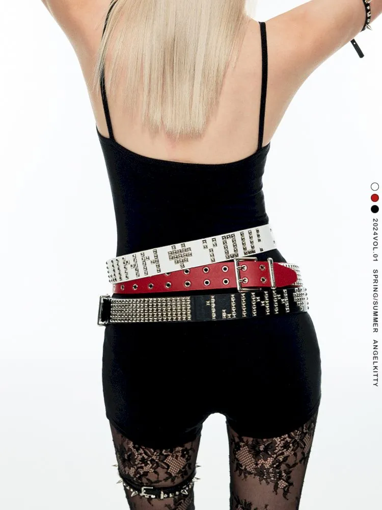 Heavy Duty Studded Punk Style Belt【s0000006304】