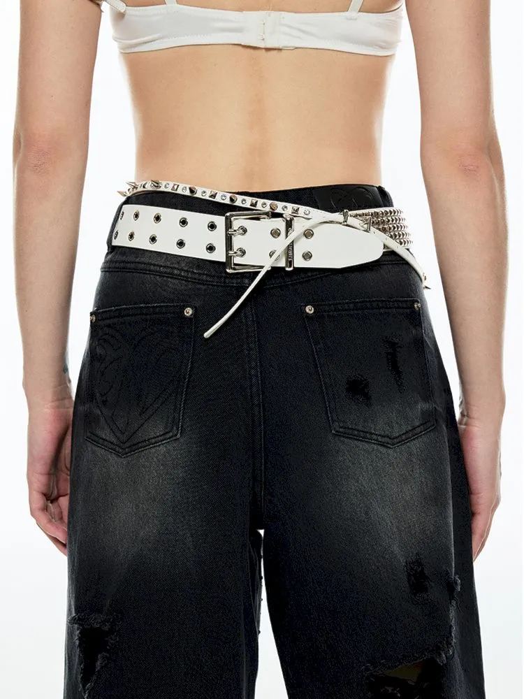 Heavy Duty Studded Punk Style Belt【s0000006304】