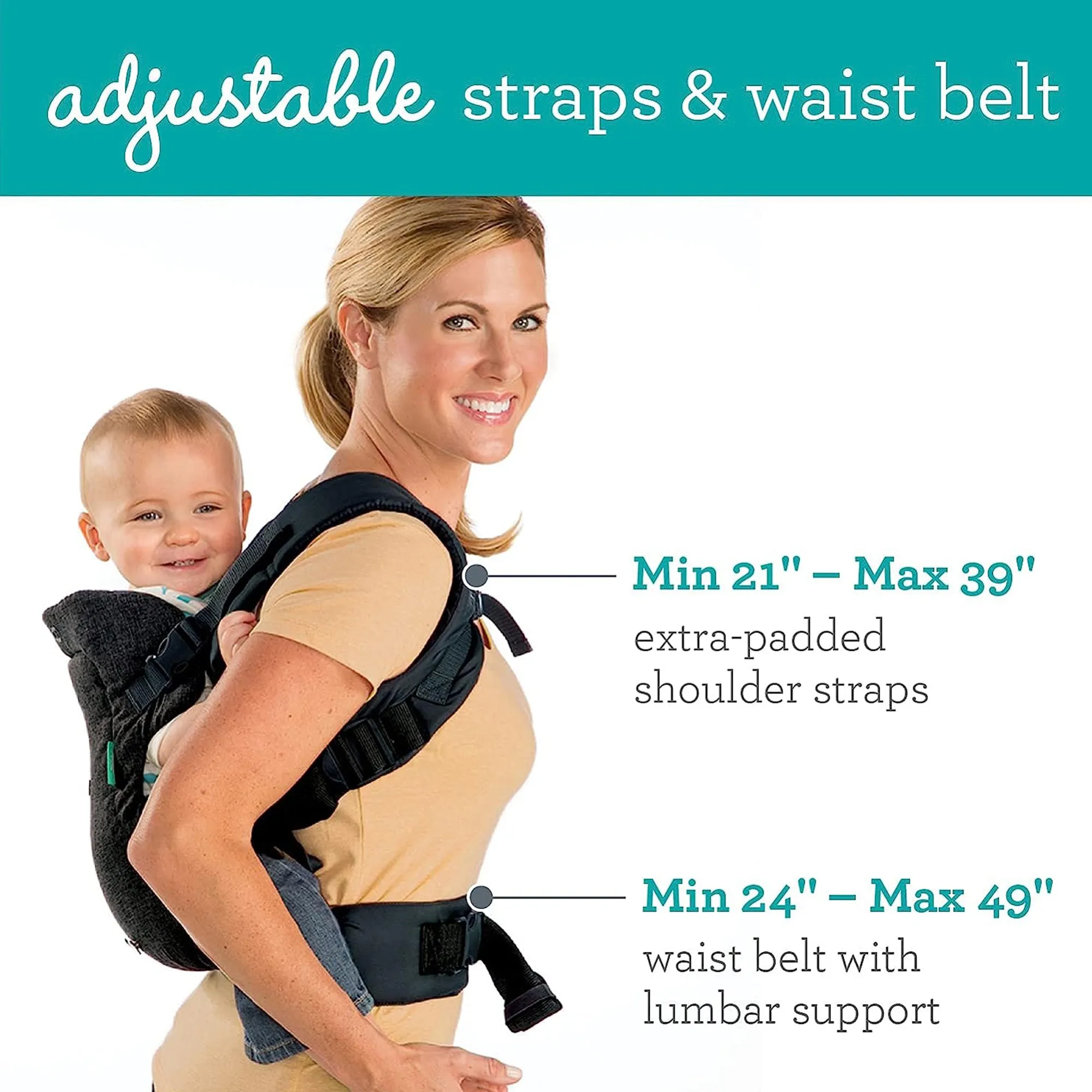 Infantino Flip 4-In-1 Convertible Carrier - Birth to 36 Months Distressed Box