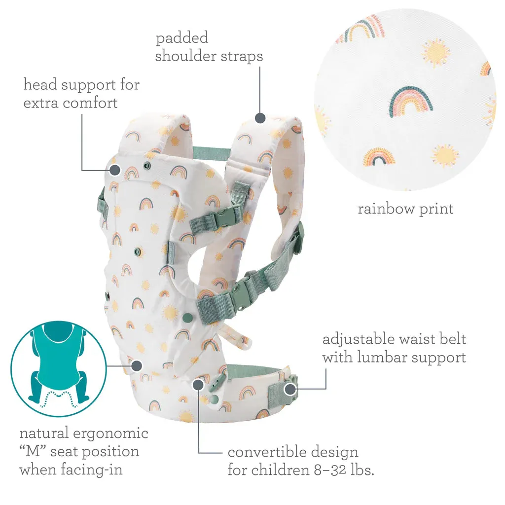 Infantino Flip 4-In-1 Convertible Carrier - Birth to 36 Months Distressed Box