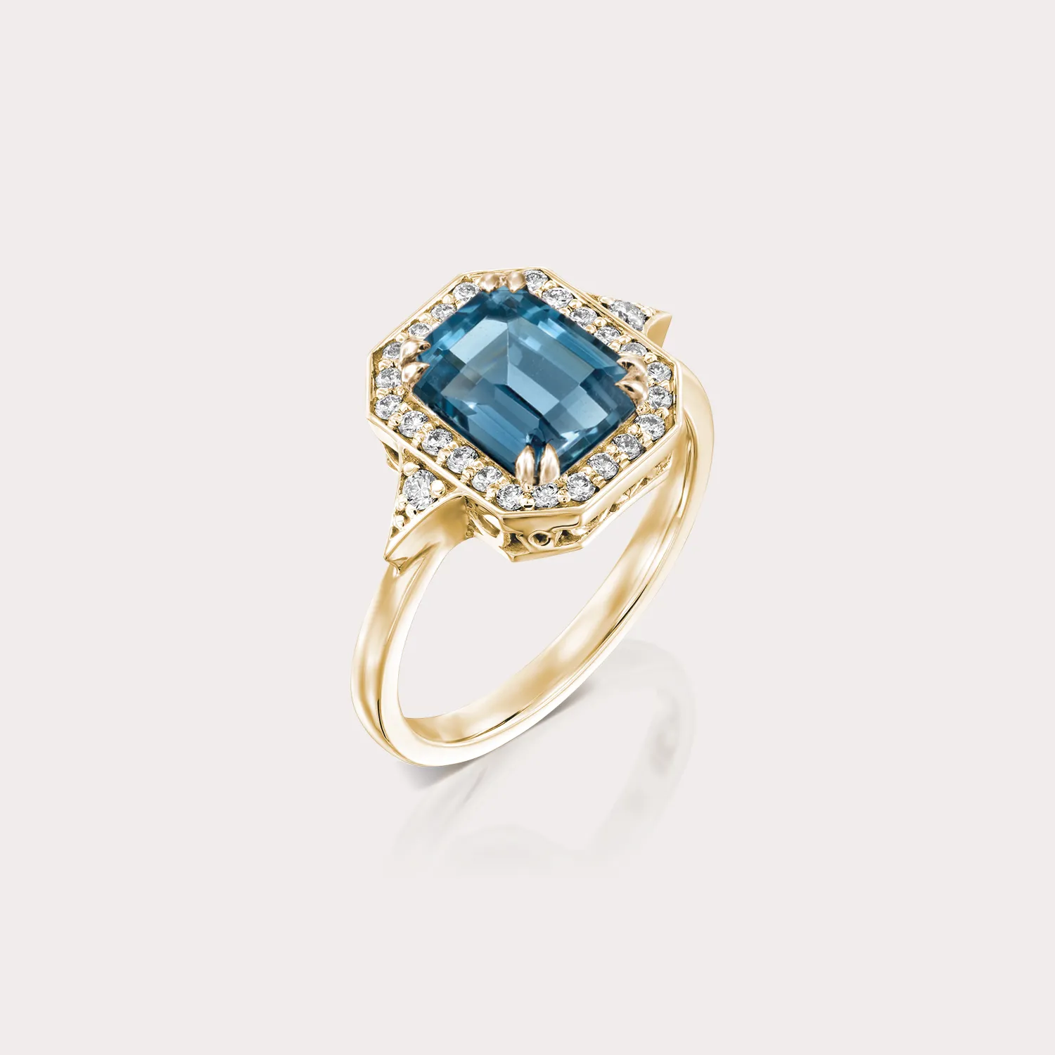 Katerina Ring With Blue Topaz