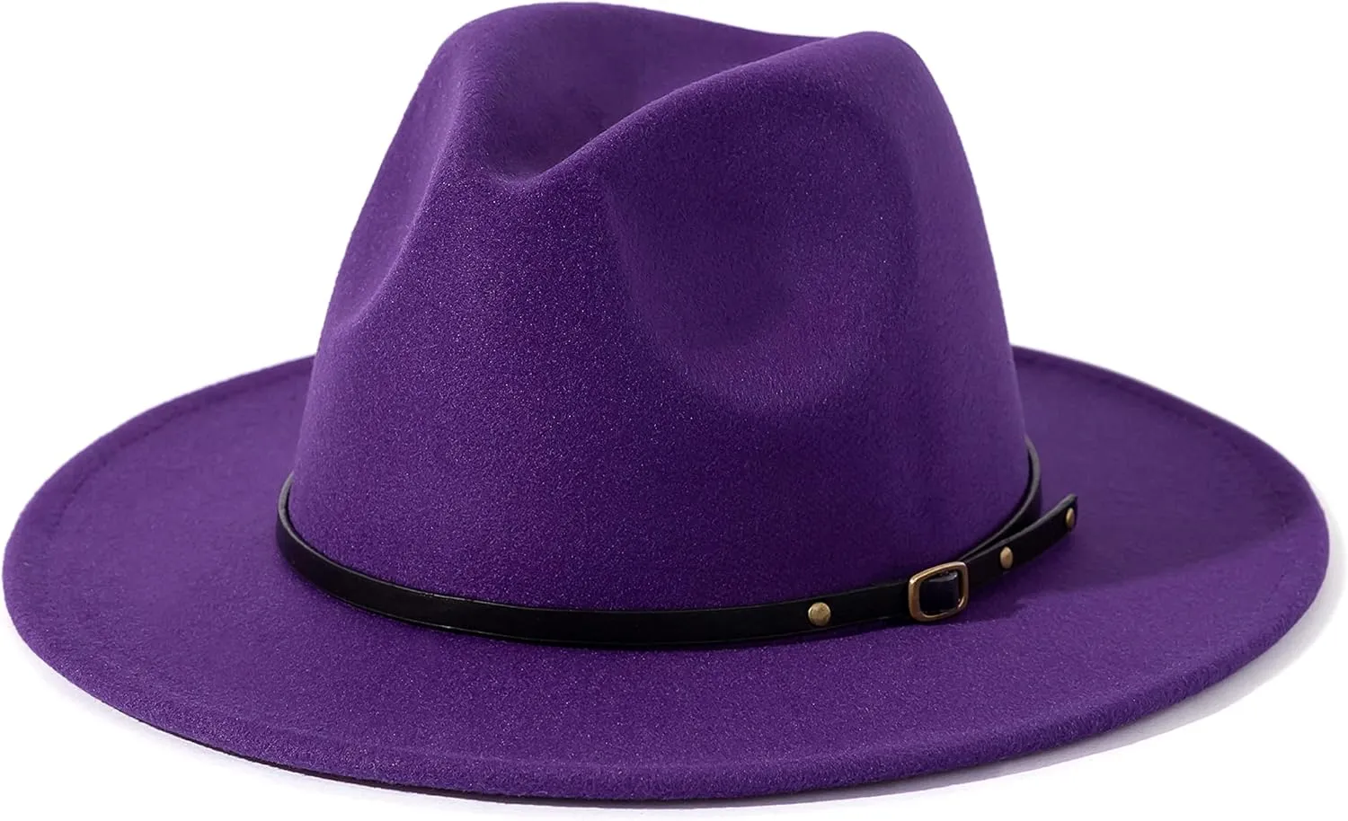 Lisianthus Women Belt Buckle Fedora Hat