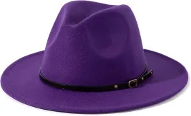 Lisianthus Women Belt Buckle Fedora Hat