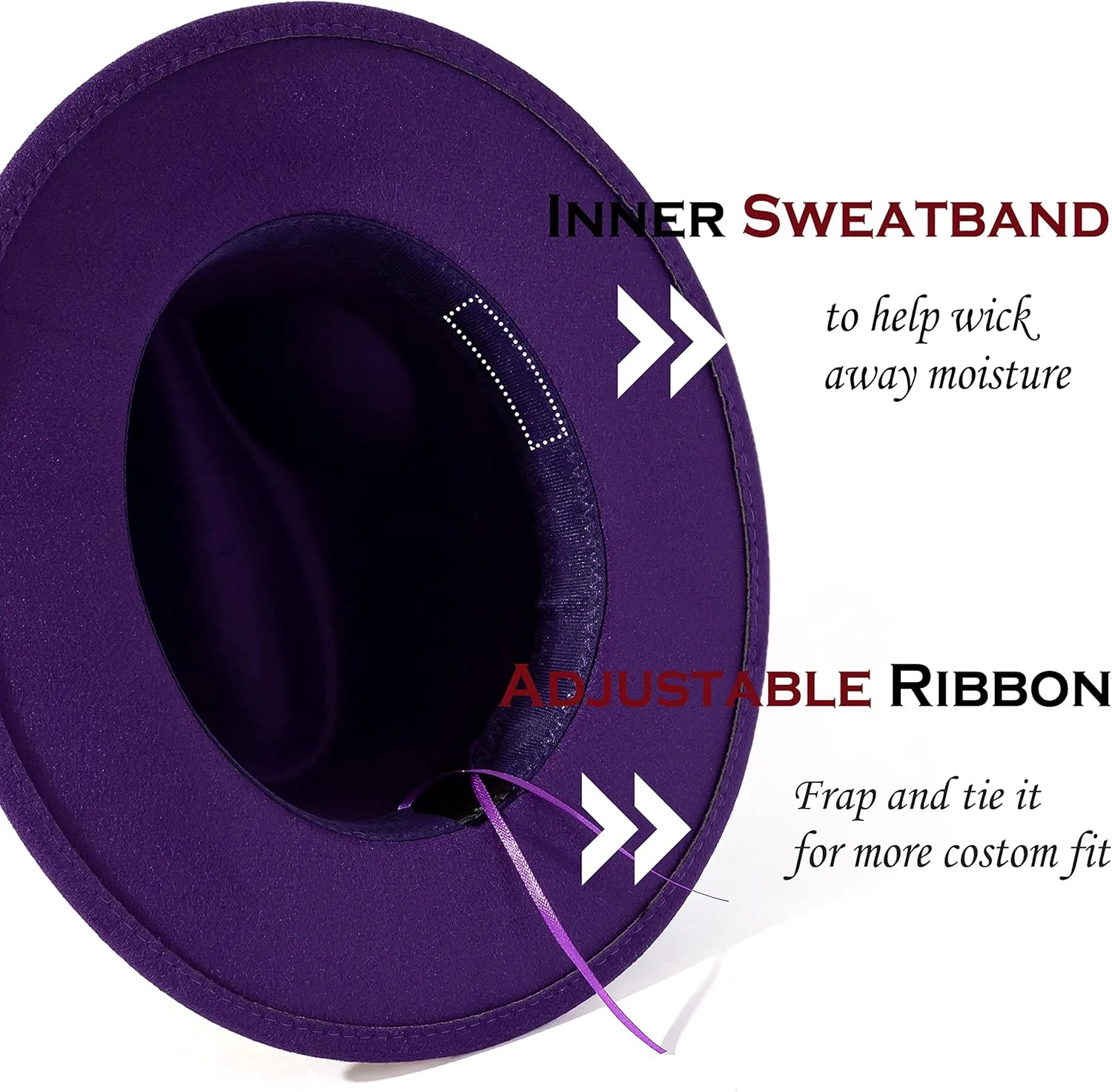 Lisianthus Women Belt Buckle Fedora Hat