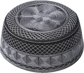 Men Muslim Prayer Kufi Hat Prayer Headwear Cap Islamic Beanie Skull Cap Embroidery Kofia Topi Sun Hat