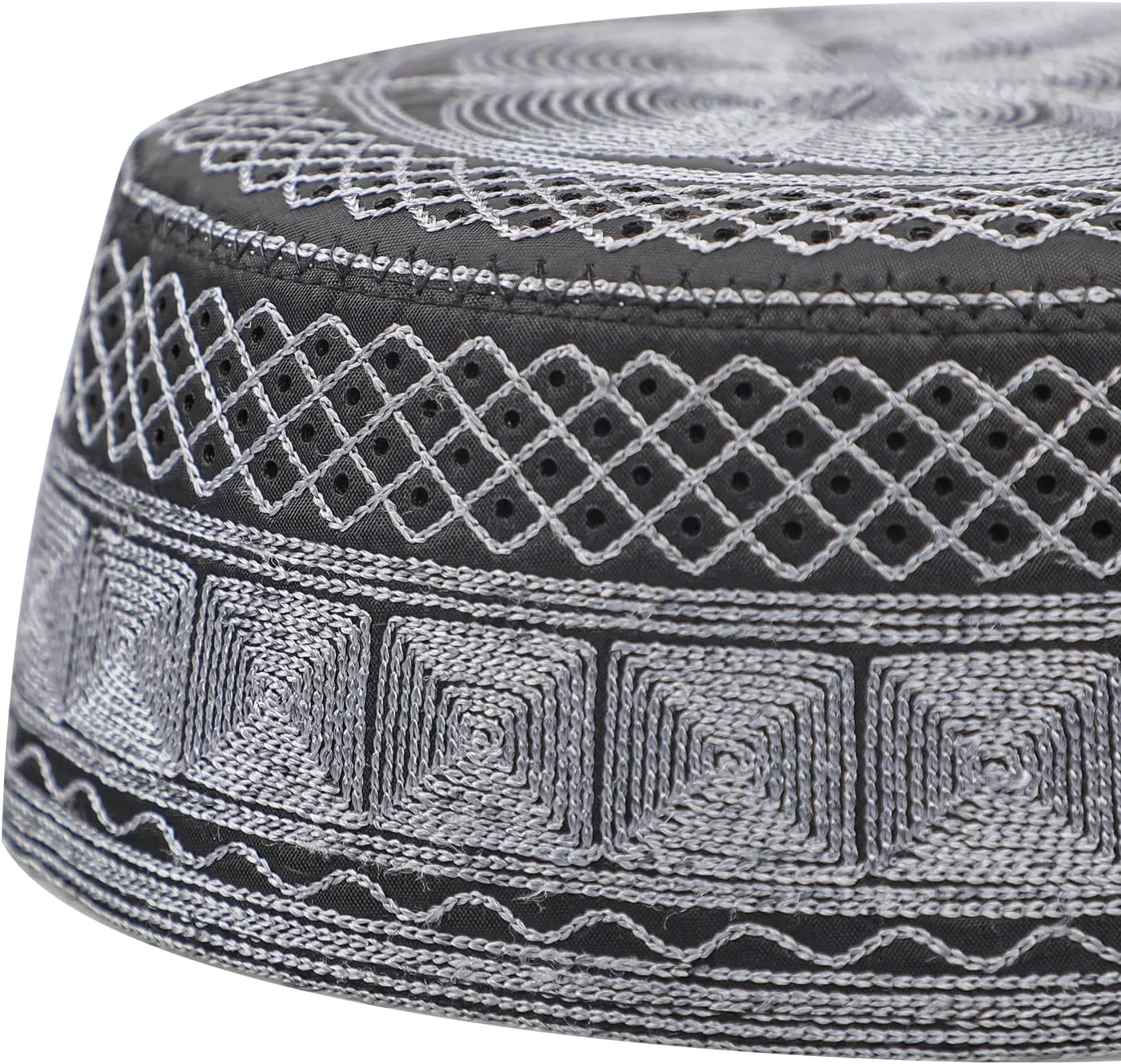 Men Muslim Prayer Kufi Hat Prayer Headwear Cap Islamic Beanie Skull Cap Embroidery Kofia Topi Sun Hat