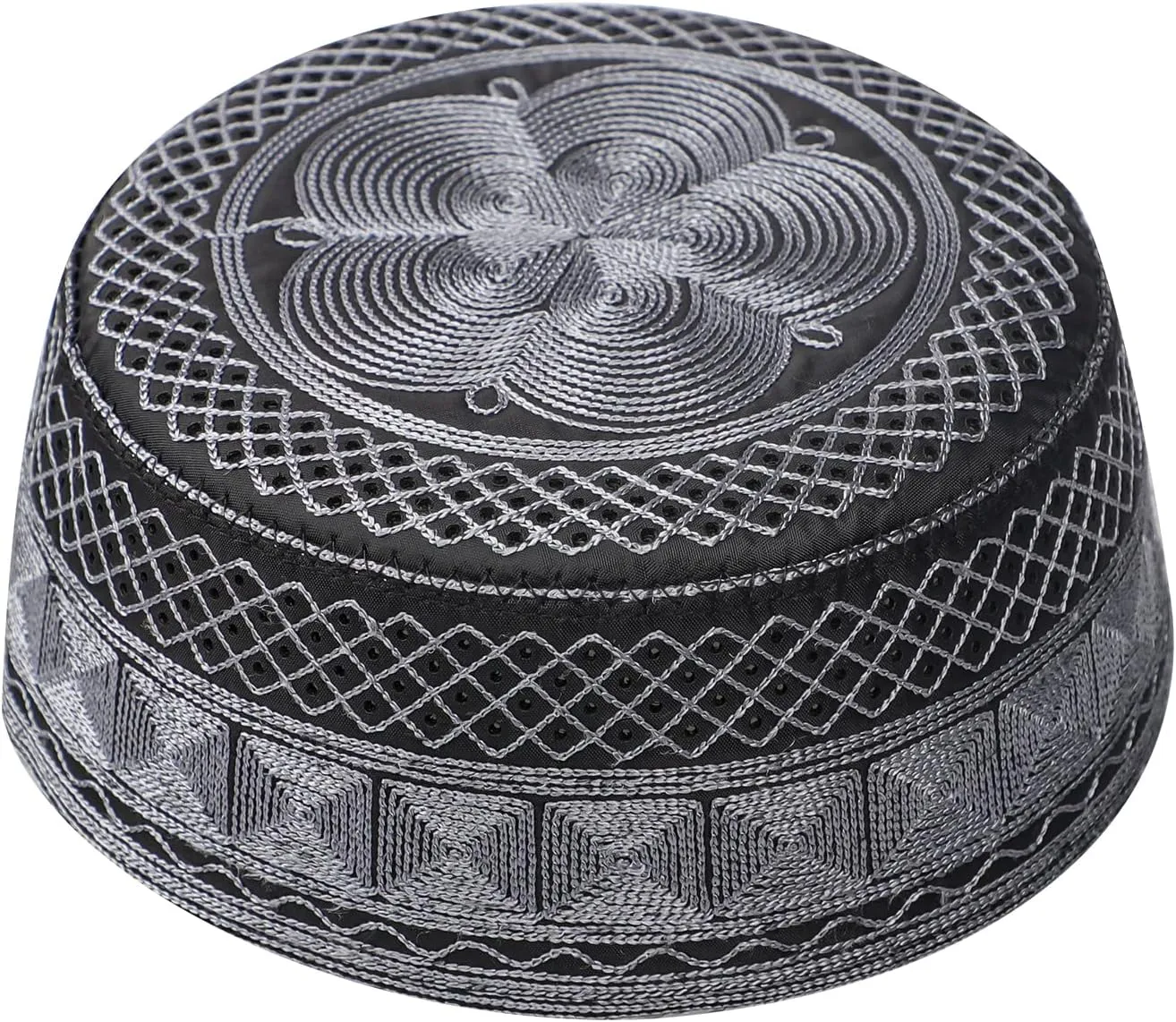 Men Muslim Prayer Kufi Hat Prayer Headwear Cap Islamic Beanie Skull Cap Embroidery Kofia Topi Sun Hat