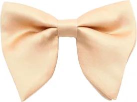 Mens Oversized Satin Silk Bow Tie Solid Color Formal Tuxedo Big Bowtie
