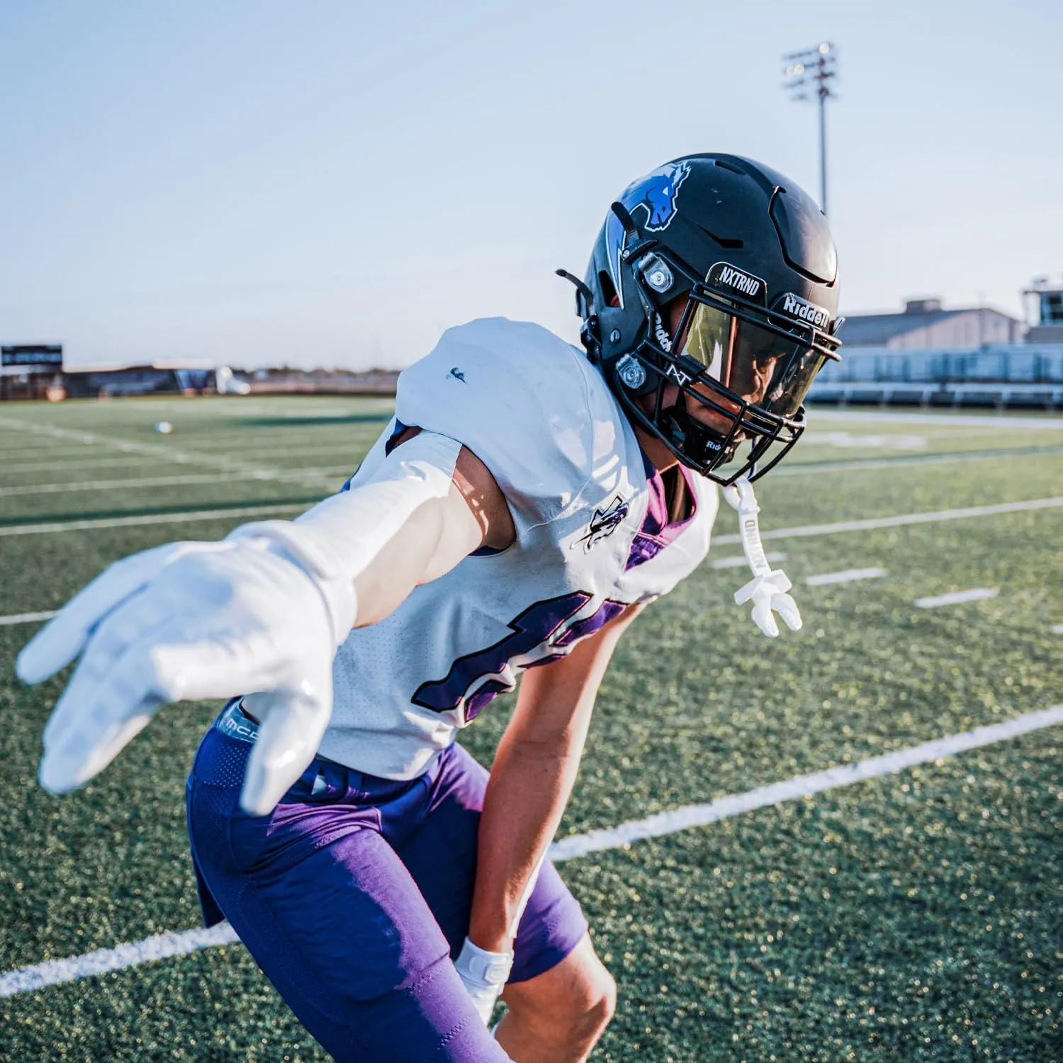 Nxtrnd VZR1 Football Visor, Flat Lens Technology, Fits Adult & Youth Football Helmets