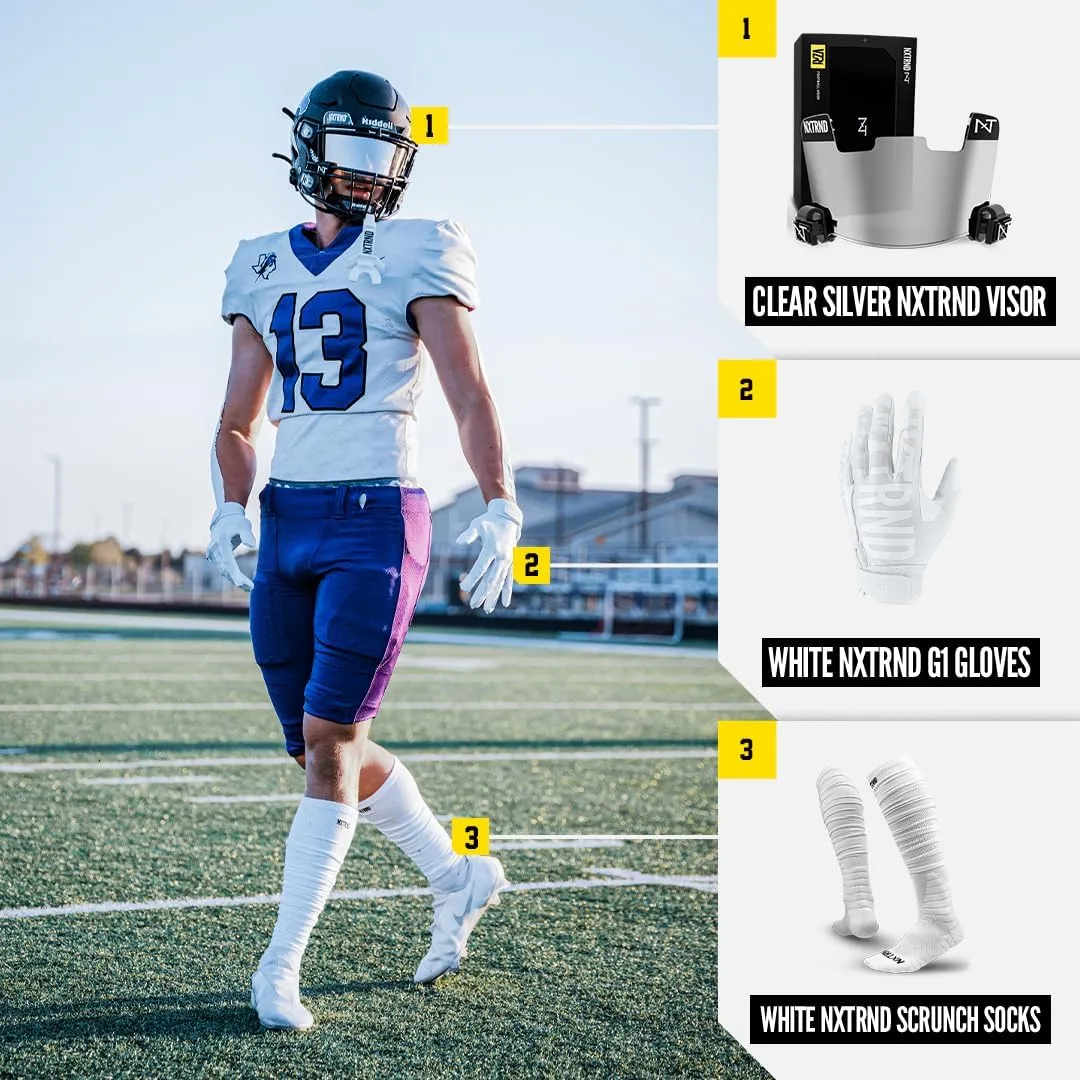 Nxtrnd VZR1 Football Visor, Flat Lens Technology, Fits Adult & Youth Football Helmets