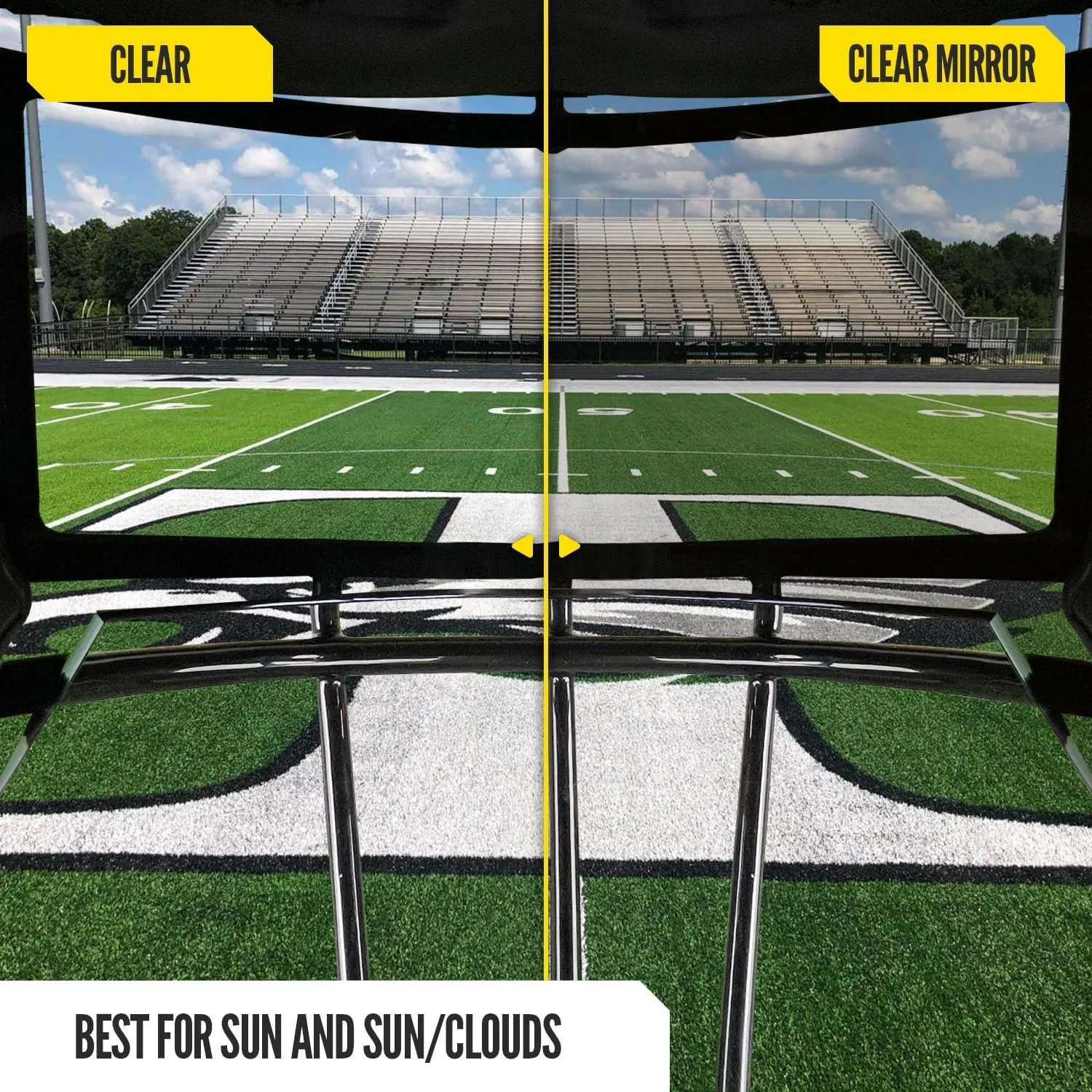 Nxtrnd VZR1 Football Visor, Flat Lens Technology, Fits Adult & Youth Football Helmets