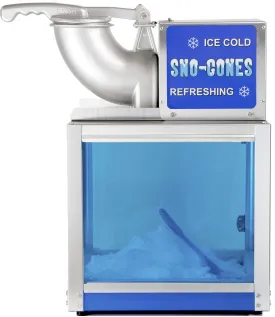Paragon - Manufactured Fun Arctic Blast SNO Cone Machine for Professional Concessionaires Requiring Commercial Heavy Duty Snow Cone Equipment 1/3 Horse Power 792 Watts, Blue