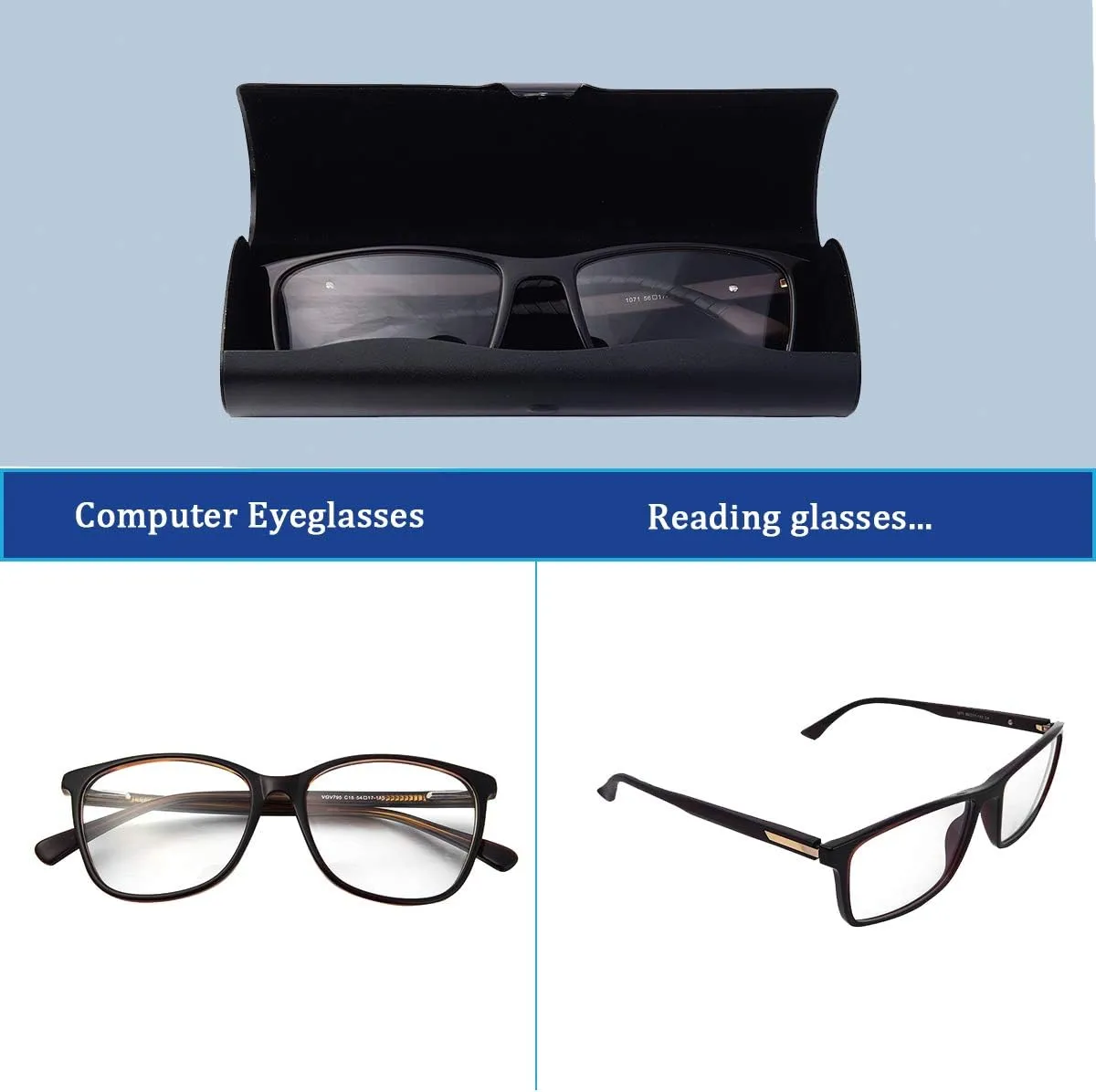 Philley Eyeglass Case Aluminum Ultra-Light Hard Myopia Glasses Case