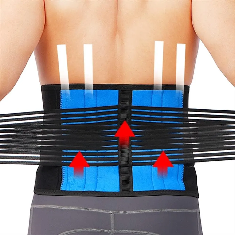 S-6XL Elastic Lumbar Back Brace Belt Orthopedic Corrector Lumbar Decompression Waist Pain Spine Support Corset Women Men Waist Trainer