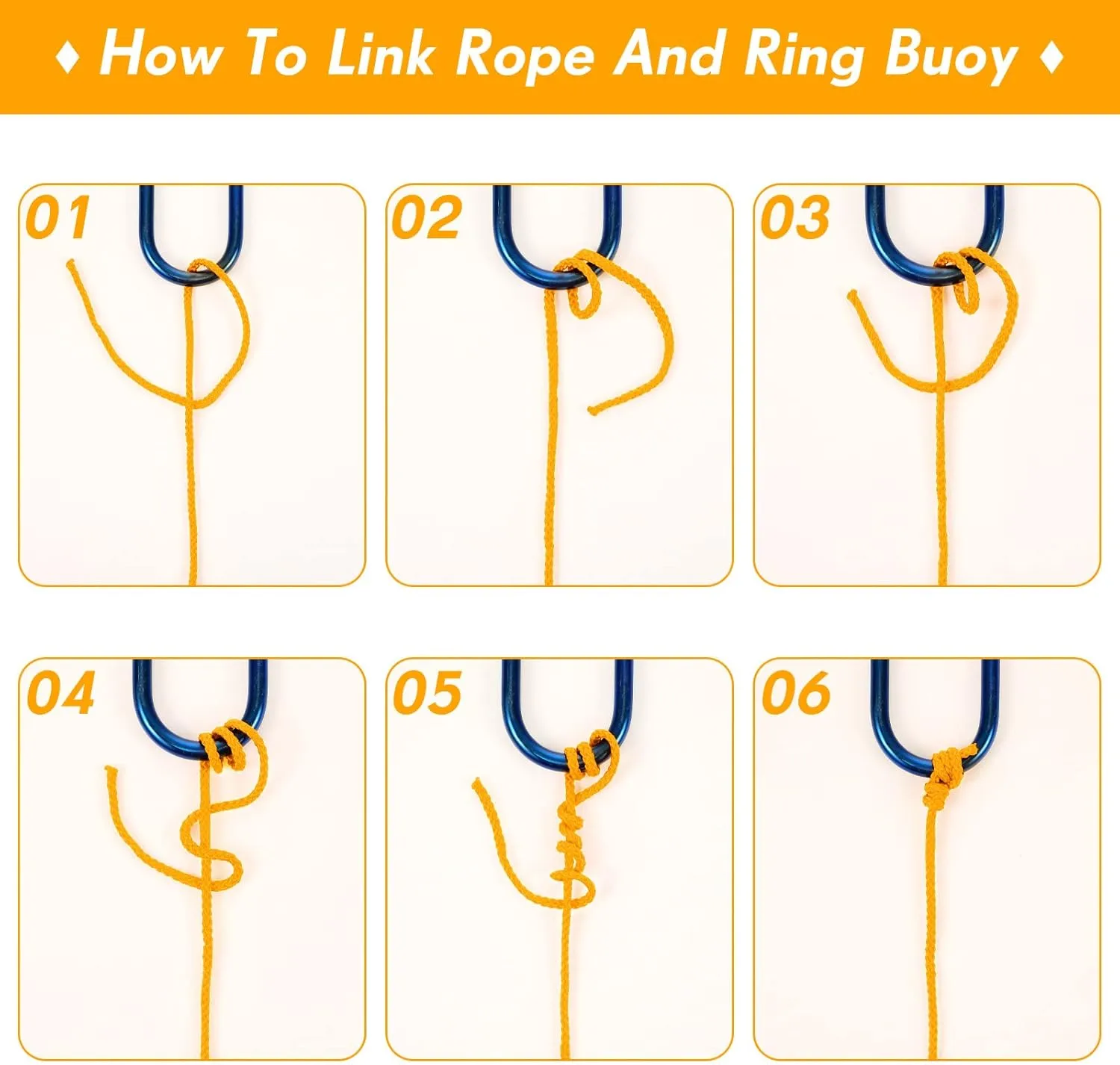 Shappy Water Floating Lifesaving Rope Dock Lines Boat Rope Braided Polypropylene Outdoor Throwing Lines for Life Preserver Ring Anchor Heaving Line with Spring Hook
