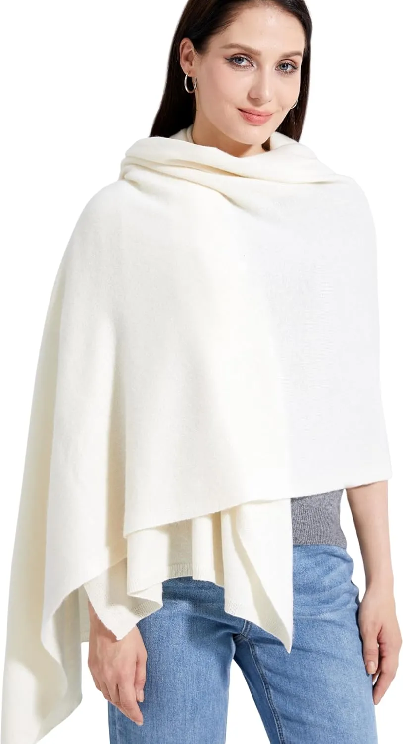 Soft Cashmere Blend Wrap Chic Scarf Stole for Women Wayfarer Travel Extra Large 87"x28"
