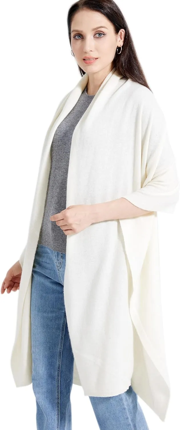 Soft Cashmere Blend Wrap Chic Scarf Stole for Women Wayfarer Travel Extra Large 87"x28"