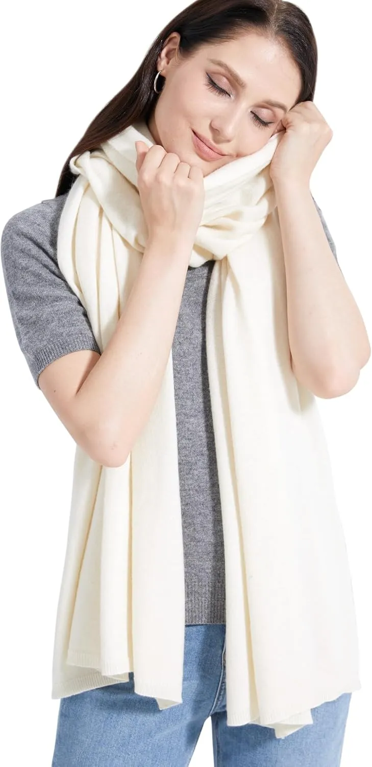 Soft Cashmere Blend Wrap Chic Scarf Stole for Women Wayfarer Travel Extra Large 87"x28"