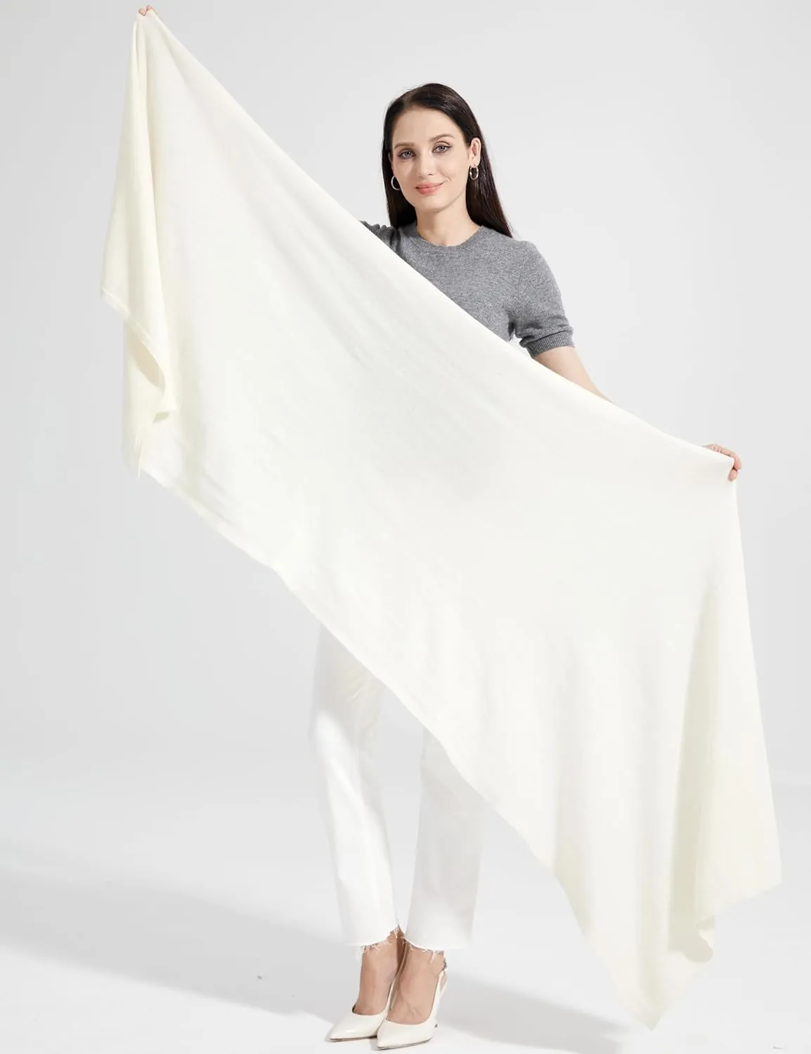 Soft Cashmere Blend Wrap Chic Scarf Stole for Women Wayfarer Travel Extra Large 87"x28"