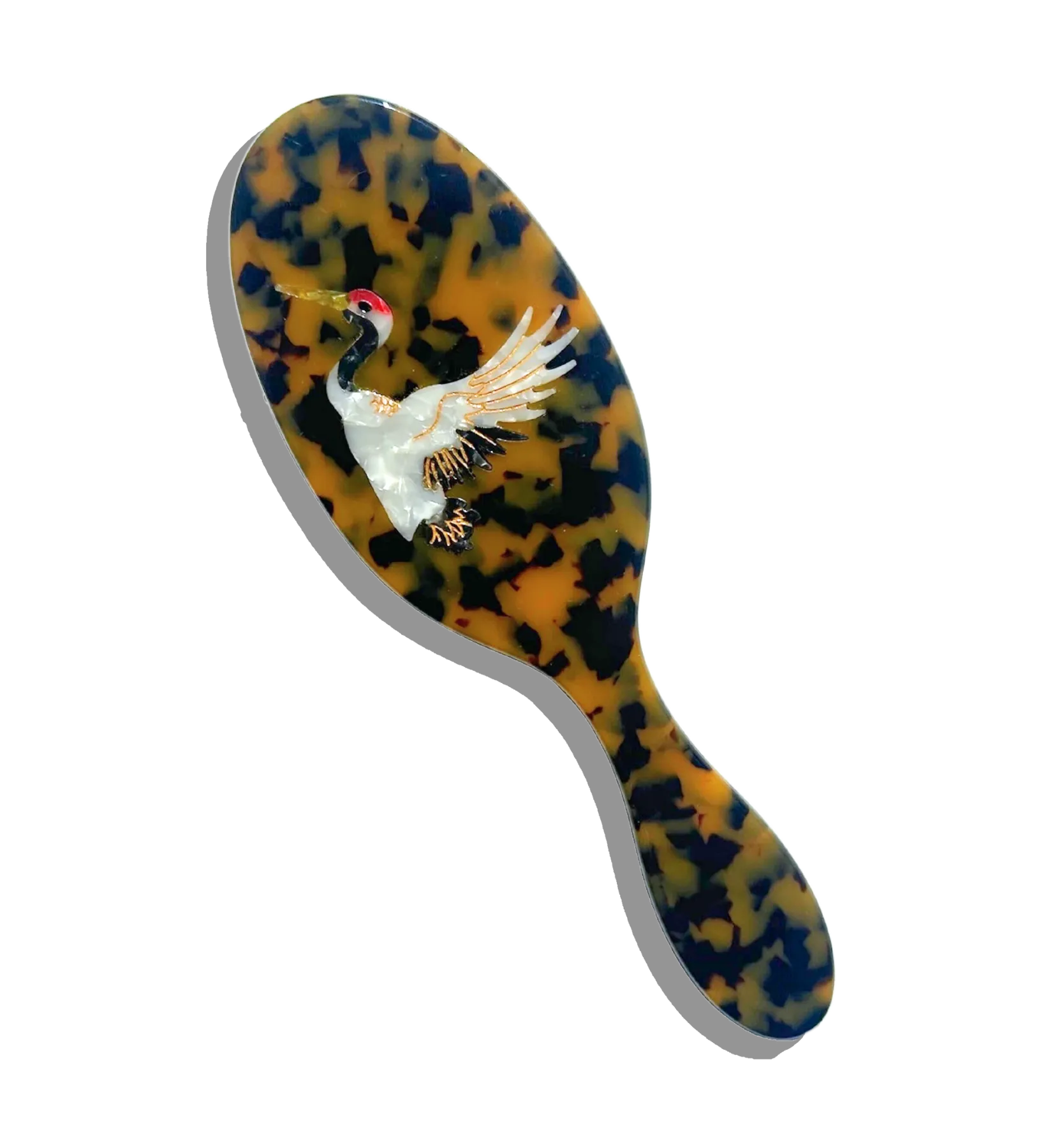 Solar Eclipse Crane Hair Brush