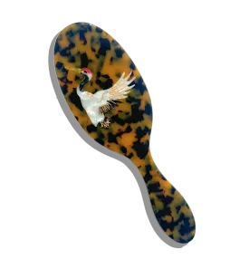 Solar Eclipse Crane Hair Brush