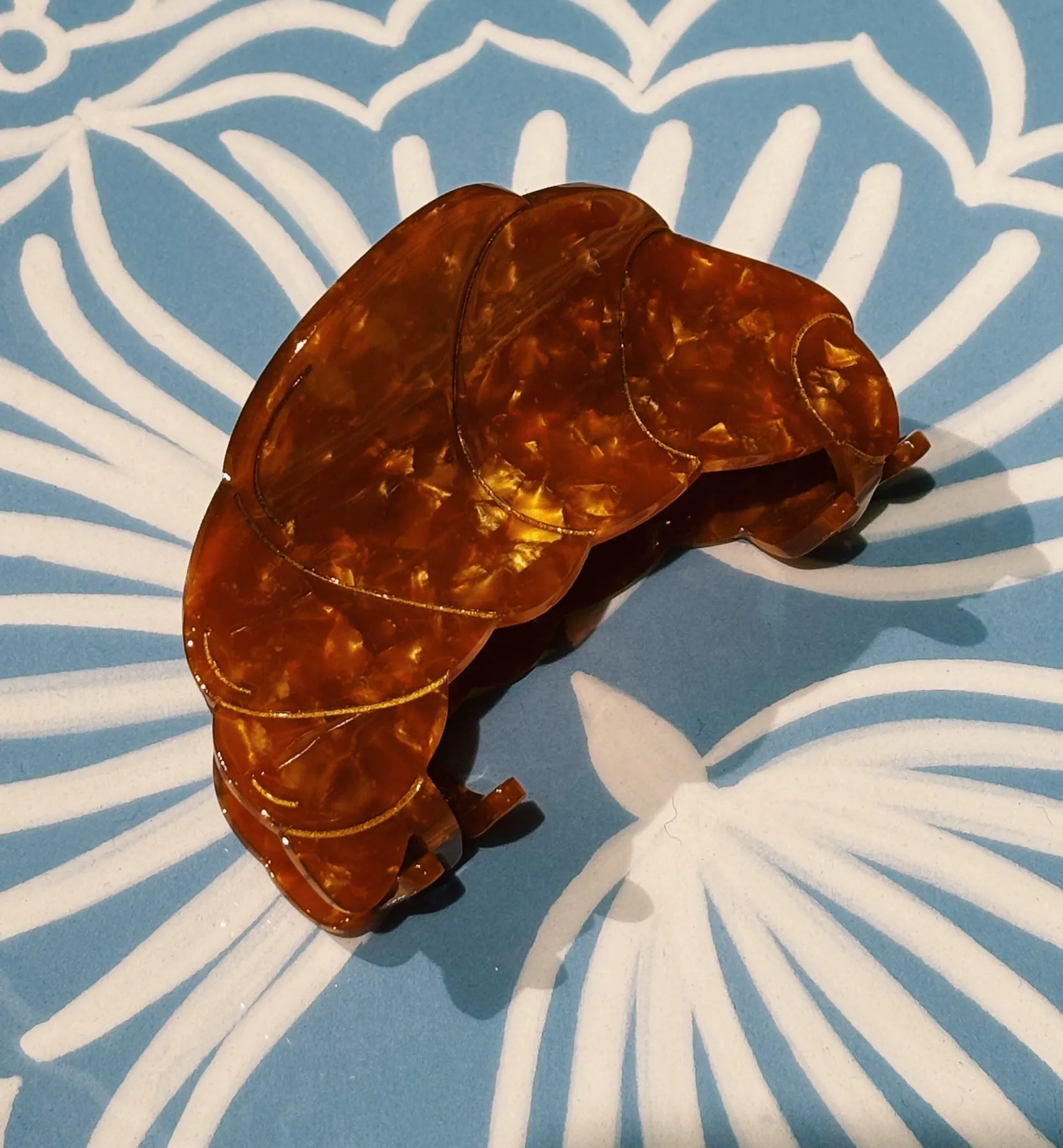 Solar Eclipse French Croissant Hair Clip