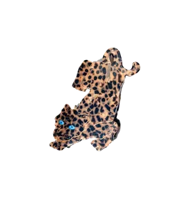 Solar Eclipse Leopard Hair Clip