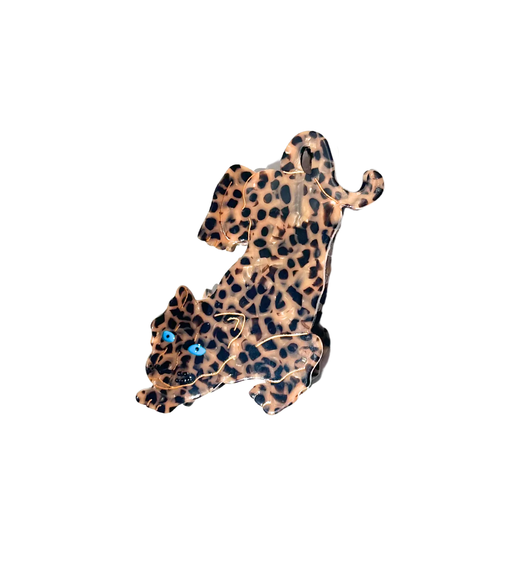 Solar Eclipse Leopard Hair Clip