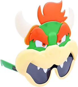 Sun-Staches Bowser Sunglasses | Officially Licensed Nintendo Costume Accessory for Super Mario Fans | UV 400 | One Size Fits Most