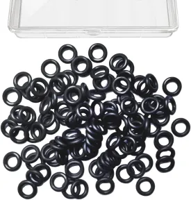 Wacky Worms O-Rings for Wacky Rigging Senko & Stick Soft Baits - Silicone Rings for 4&5" Senkos with Tackle Boxes by Tbuymax