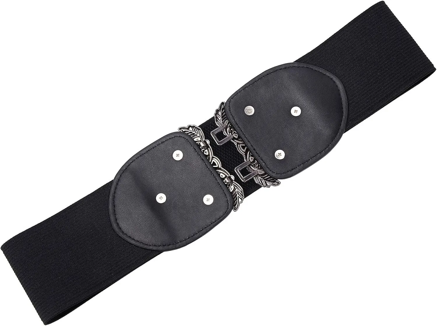 Women Retro Style Stretchy Waist Belt Vintage Elastic Wide Dress Belts