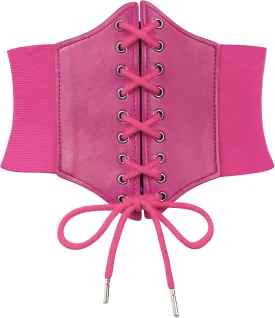 Zando Lace up Pirate Corset Belt for Women Vintage Renaissance Waist Belt Elastic Belt for Daily Cosplay Halloween Costume